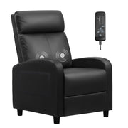 Furniwell Massage Recliner Chair for Living Room PU Leather Reclining Chair