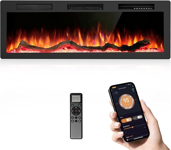 Electric Fireplace Insert – Wall Mount & Recessed