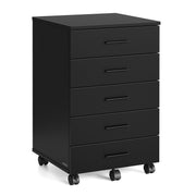 5-Drawer Mobile File Cabinet with Wheels
