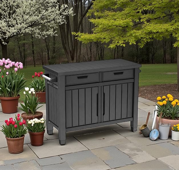 Outdoor Grill Storage Table