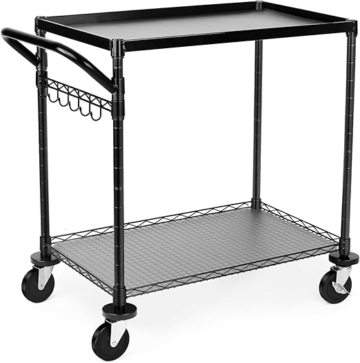 Heavy Duty Rolling Utility Cart with Wheels