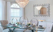 Large Rectangular Wall Mirror – Silver Glass Frame