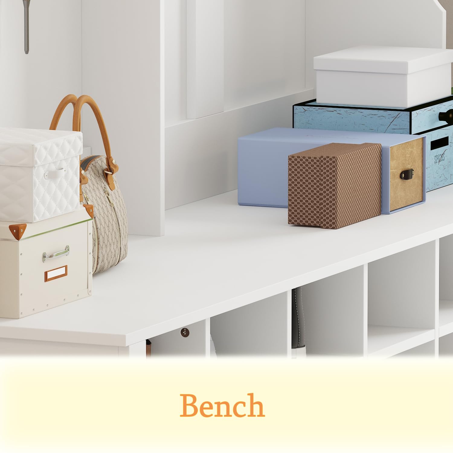 Hall Tree with Bench & Shoe Storage