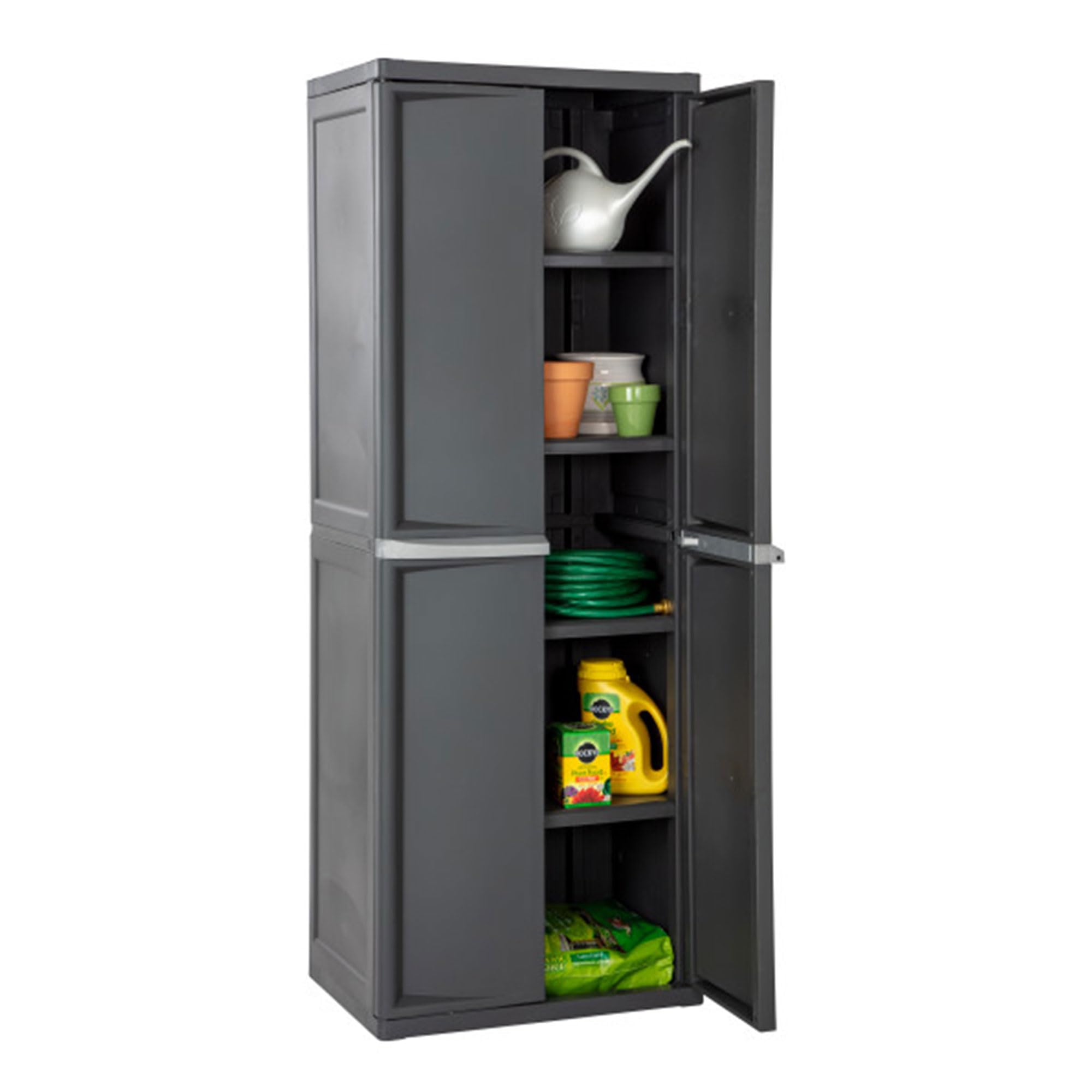 4-Shelf Plastic Storage Cabinet