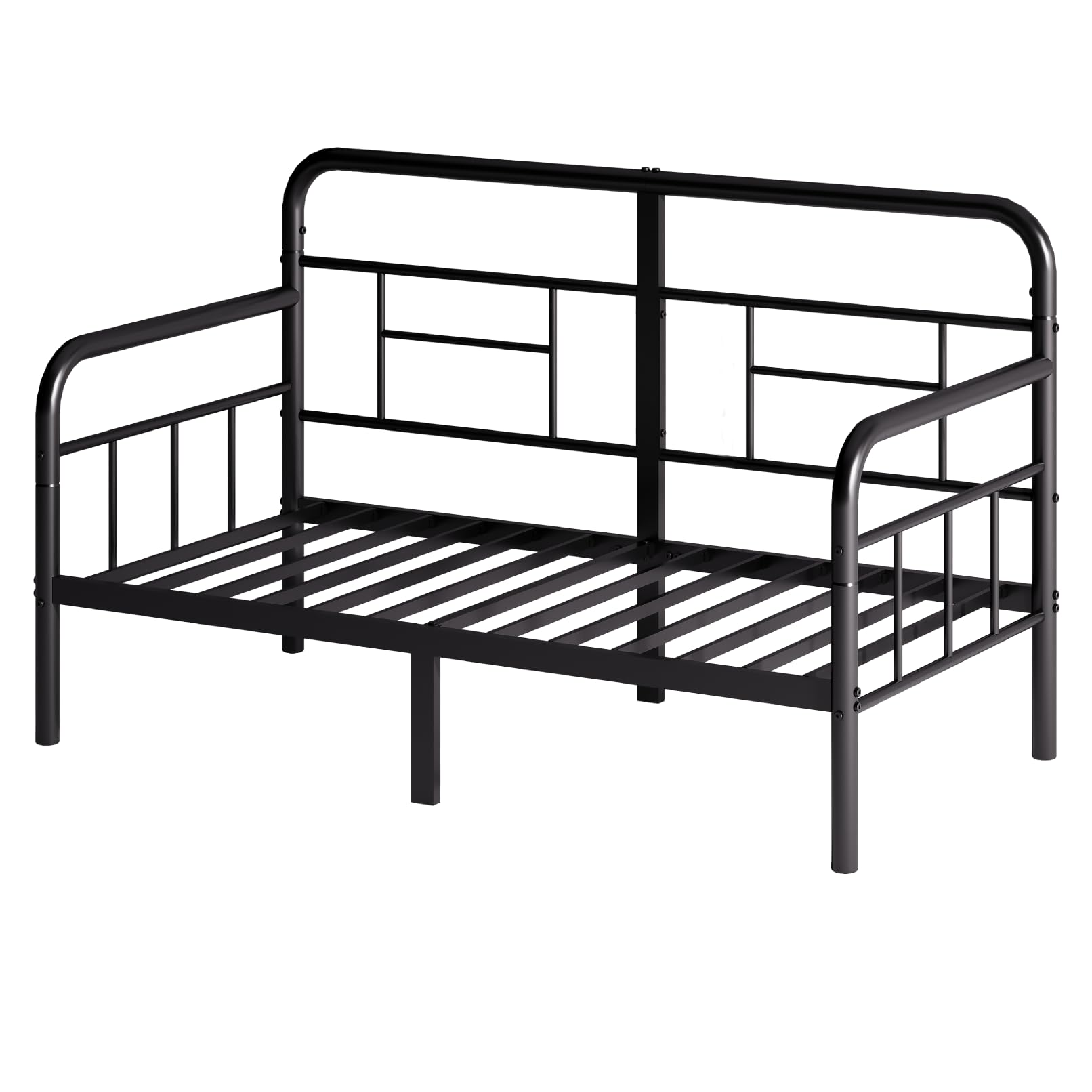 Twin Metal Daybed Frame with Headboard