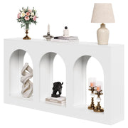 71-Inch Arched Console Table White