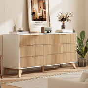Fluted 6-Drawer Dresser