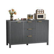 Fluted Sideboard Buffet Cabinet 47.2"