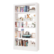 5-Tier Metal Bookshelf with Adjustable Shelves