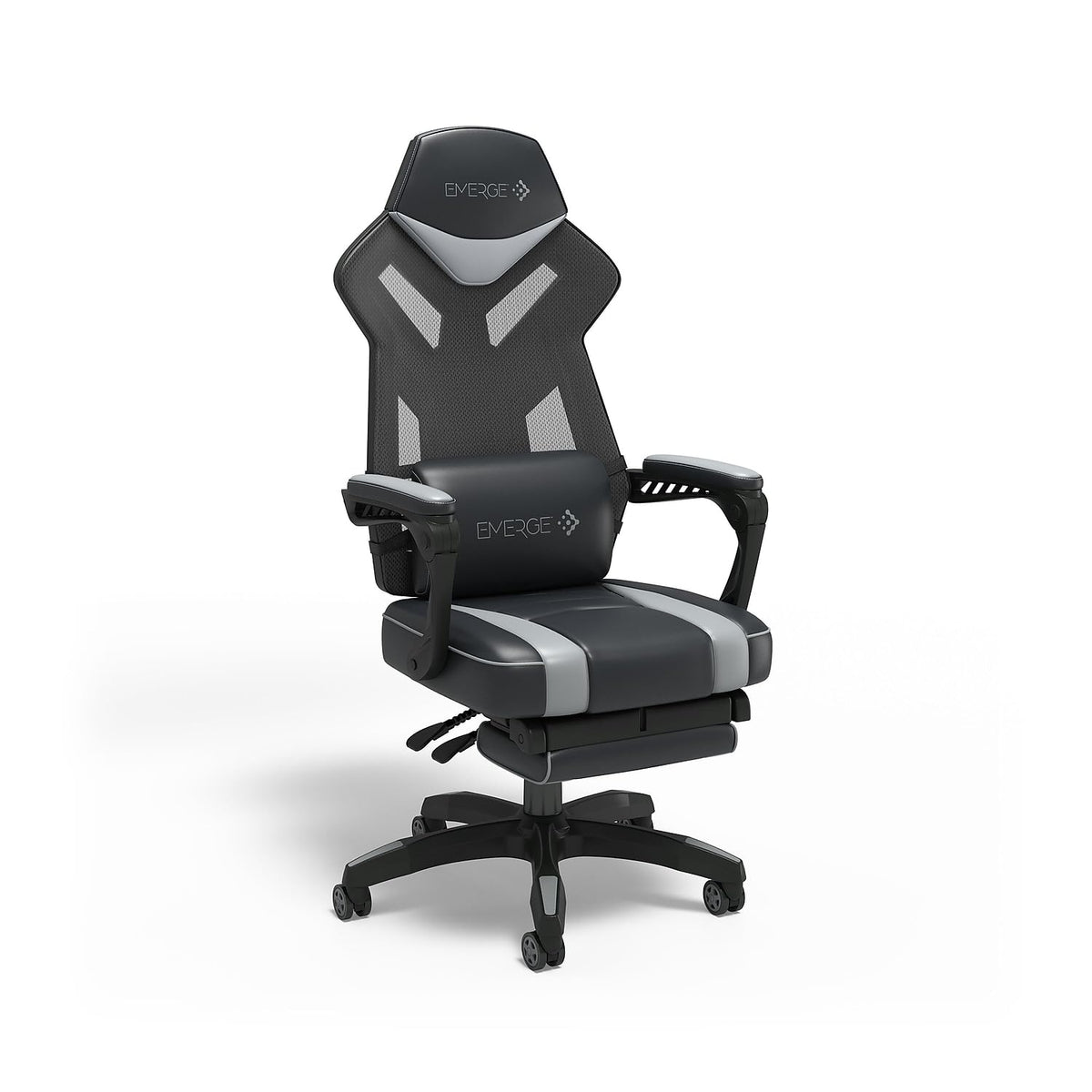 Black & Gray Reclining Gaming Chair