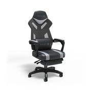 Black & Gray Reclining Gaming Chair
