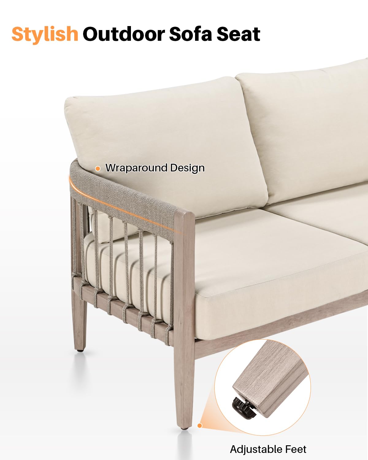 4-Piece Outdoor Patio Sofa Set