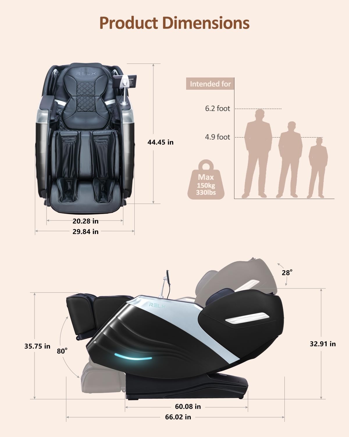 Full Body Zero Gravity SL-Track Massage Chair
