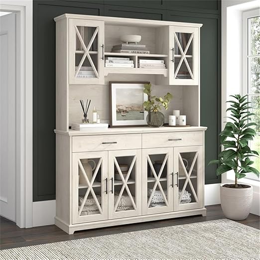 Farmhouse Sideboard Buffet Cabinet with Hutch