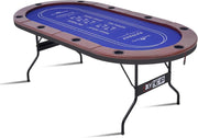 Foldable Poker Table for 10 Players