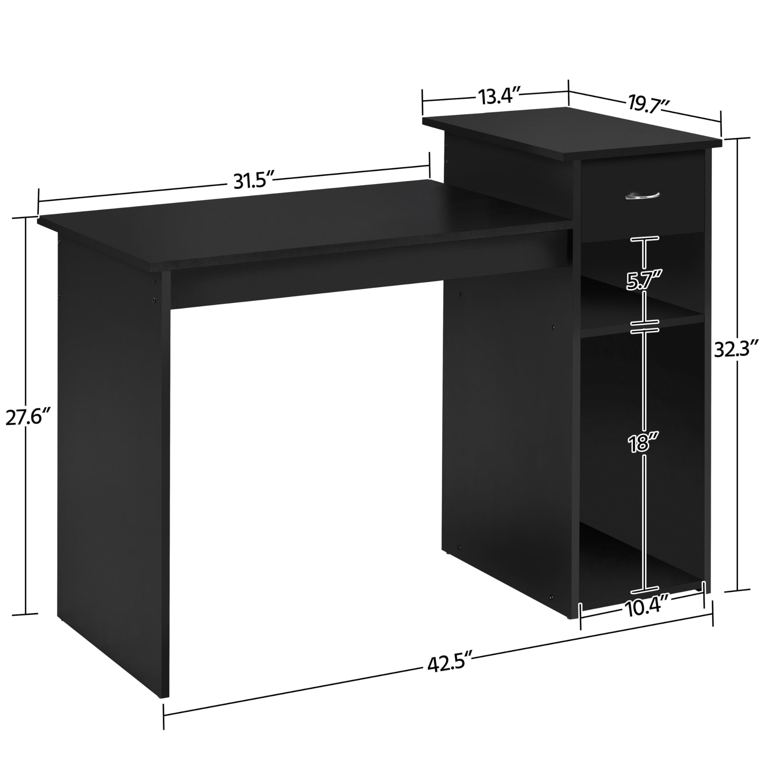 Computer Desk & Ergonomic Chair Set
