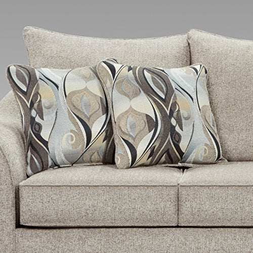 Roundhill Furniture Pillowback Loveseat