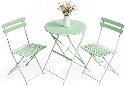3-Piece Folding Bistro Patio Set