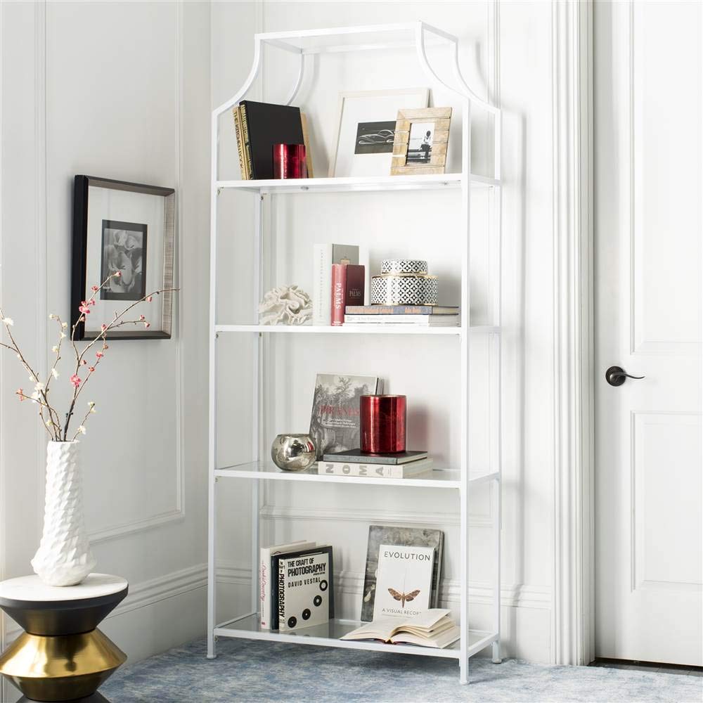 White 4-Tier Bookshelf