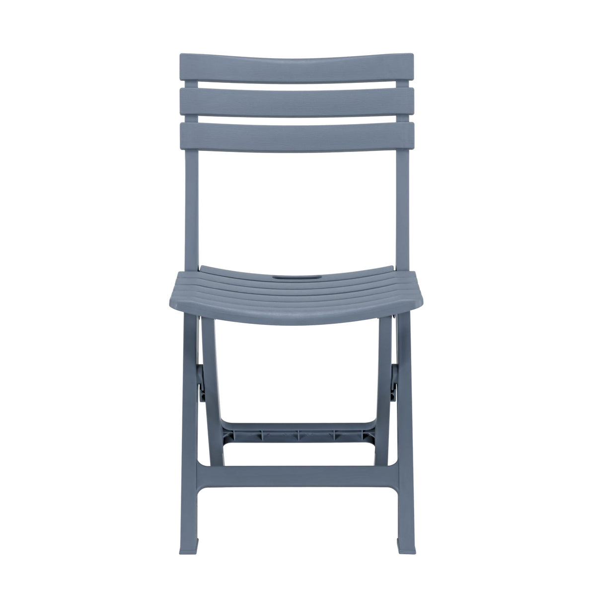 ARIA HOME 3 Piece Outdoor Bistro Set, Round Folding Patio Table and 2 Chairs, Blue