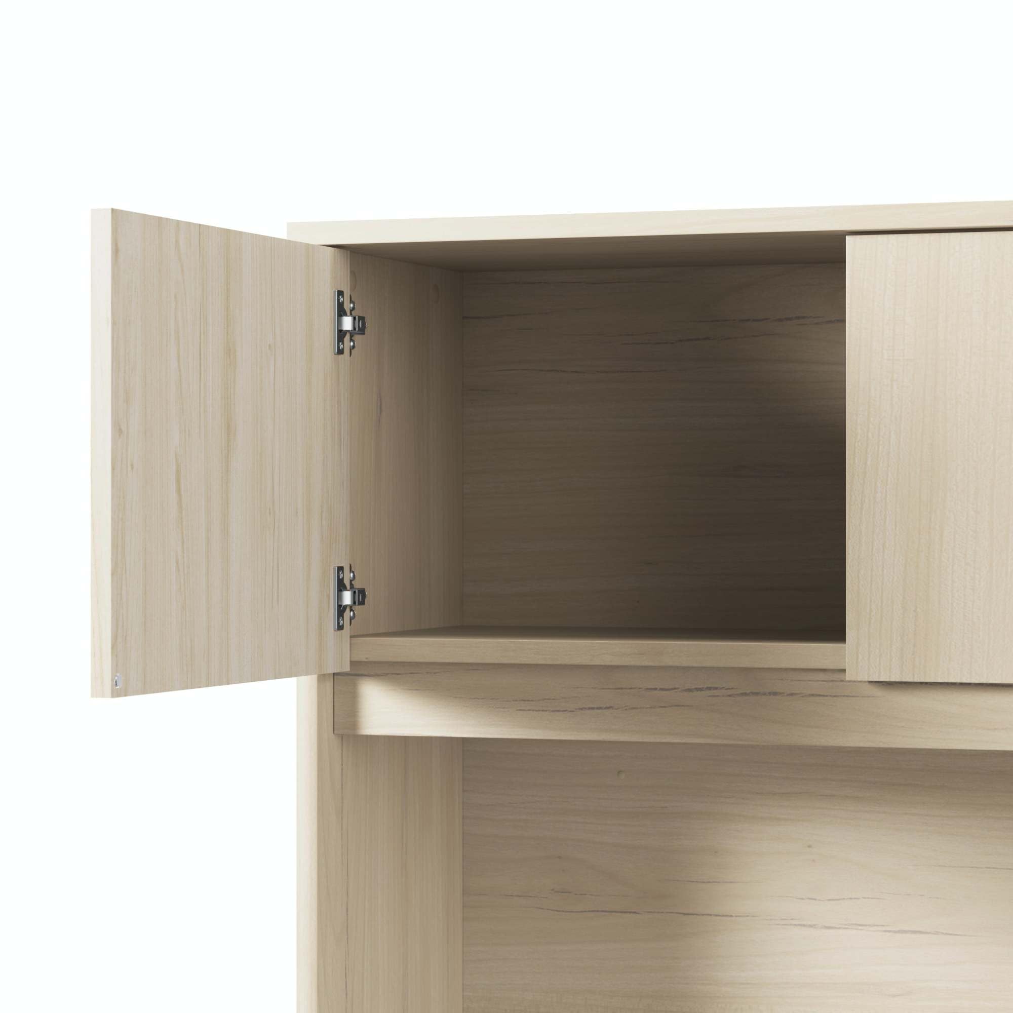 72W Desk Hutch – Black Walnut