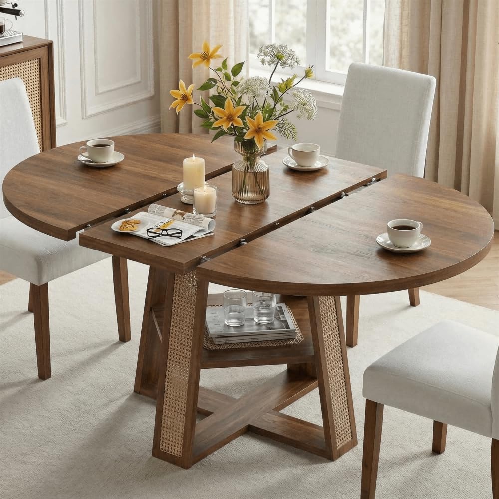 Extendable Dining Table with Storage