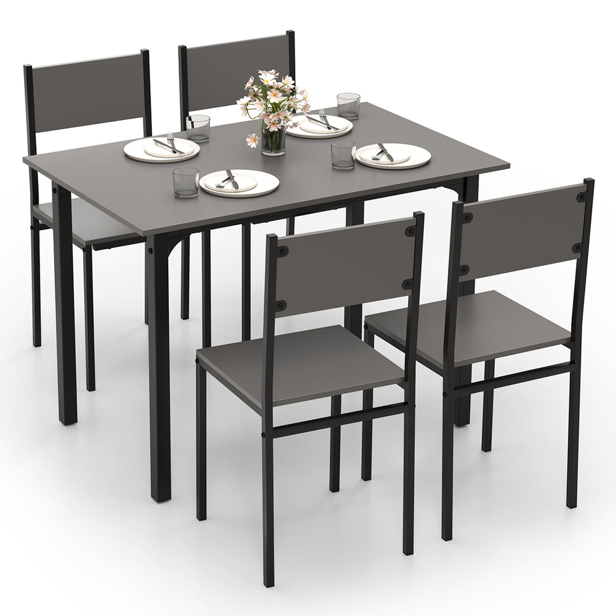 5-Piece Dining Table Set for Four