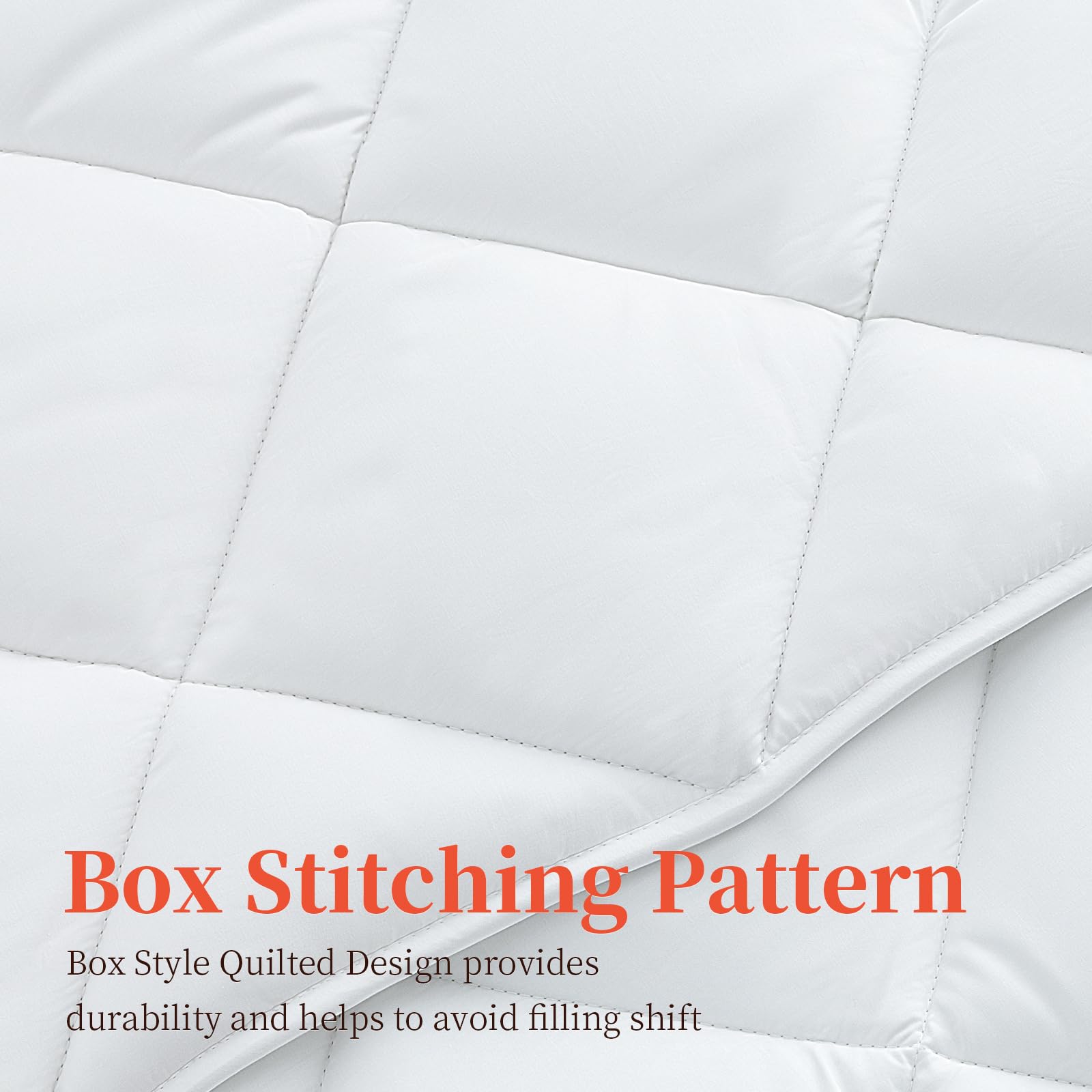 Molithe Duvet Insert 100% Cotton Comforter Shell Winter Heavyweight, Australian Wool Cotton Filling, Noiseless Temperature Regulation Breathable Comfortable Wool Bedding for Luxurious Sleep King