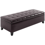 51" Tufted Ottoman Storage Bench with Lift Top