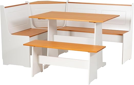 3-Piece Breakfast Nook Dining Set with Storage