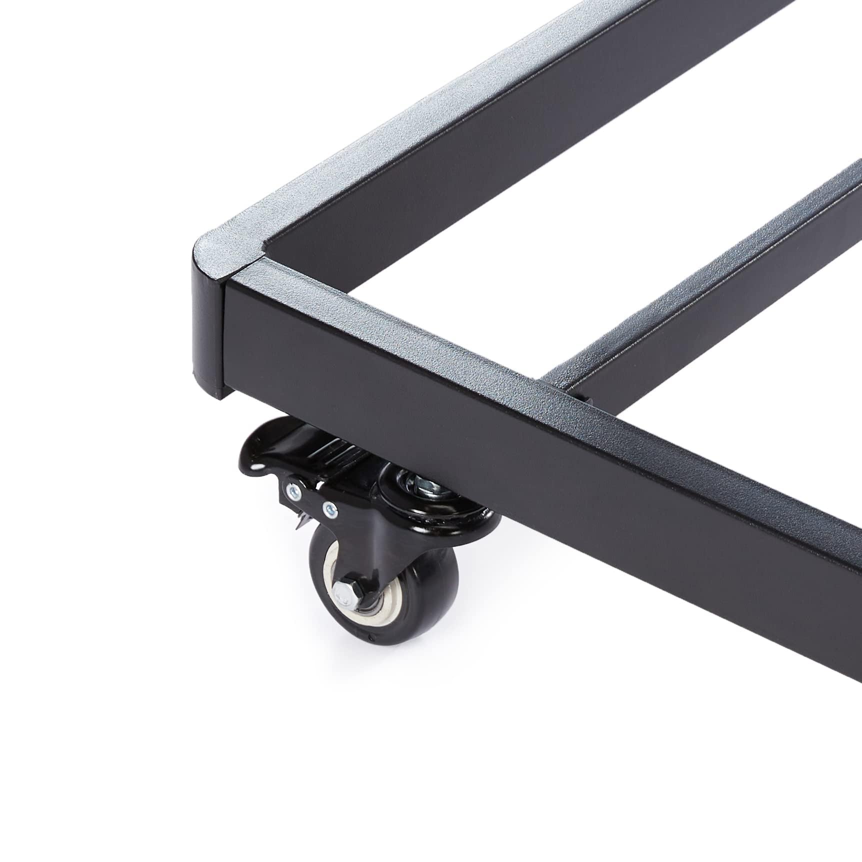 Amazon Basics Full Size Daybed and Twin Size Trundle Bed Frame Set, Space Saving Steel Slat Support, Sturdy Metal Design, Easy Assembly, Black