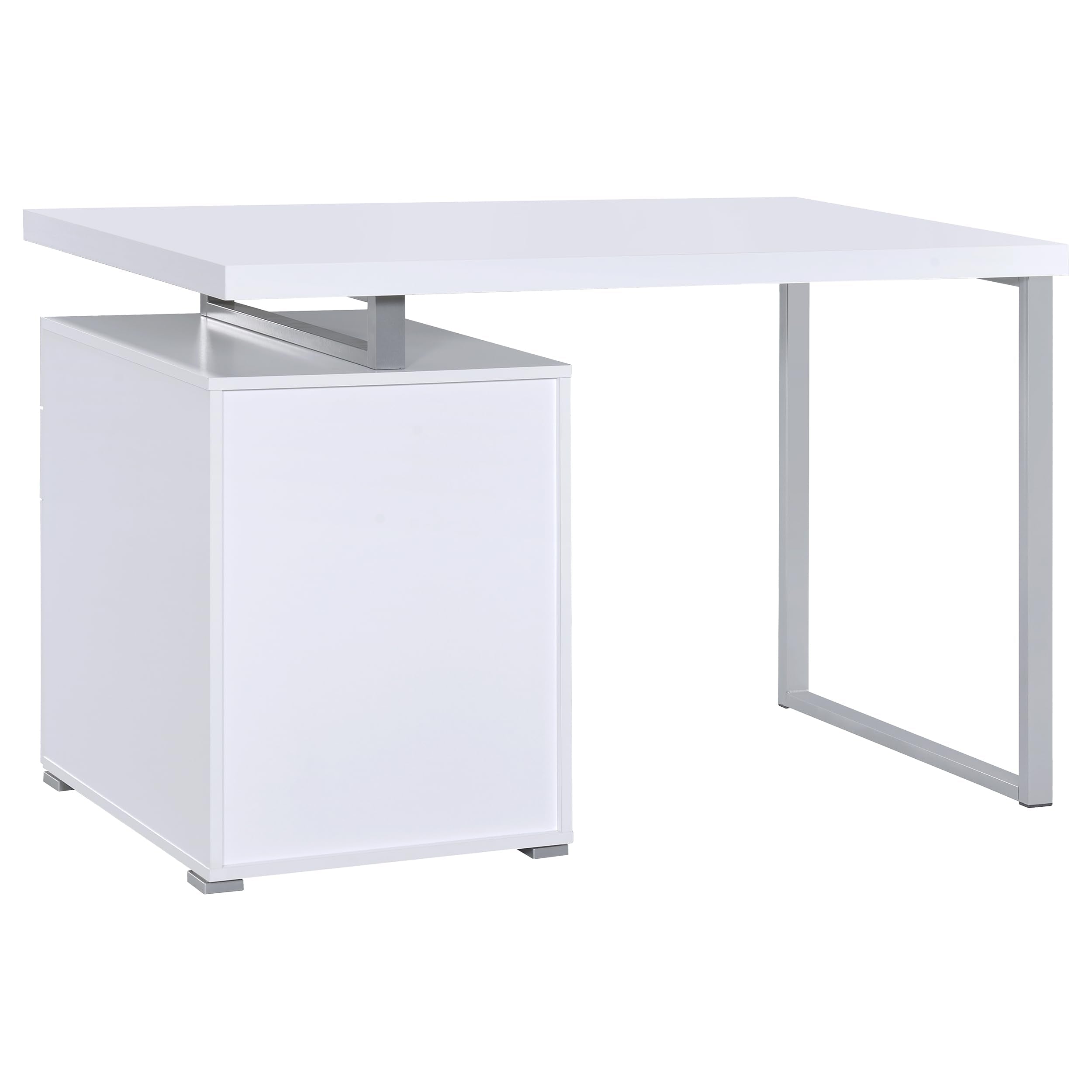 3-Drawer Computer Desk with File Cabinet