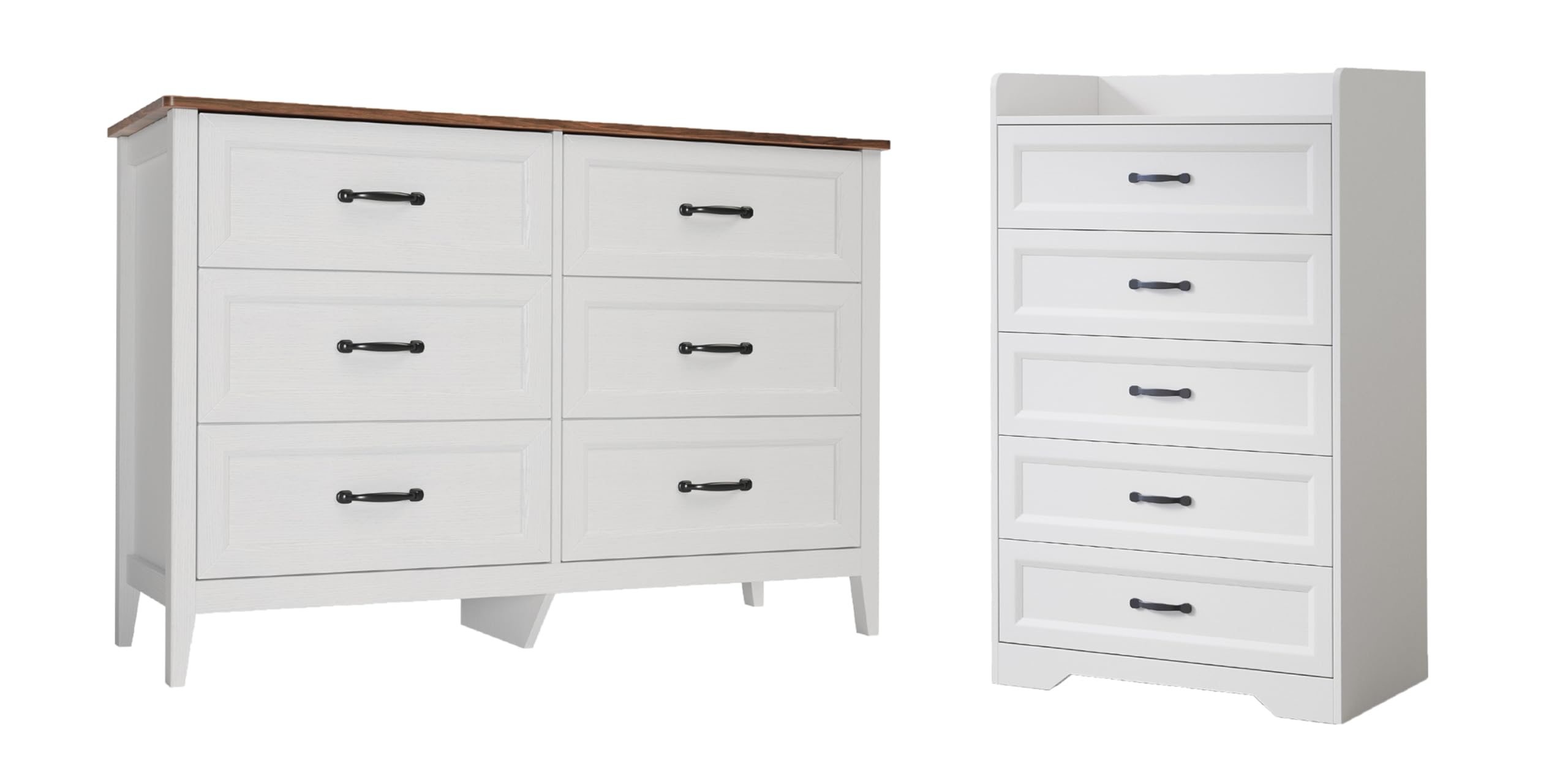 5-Drawer Dresser & 6-Drawer Chest Set
