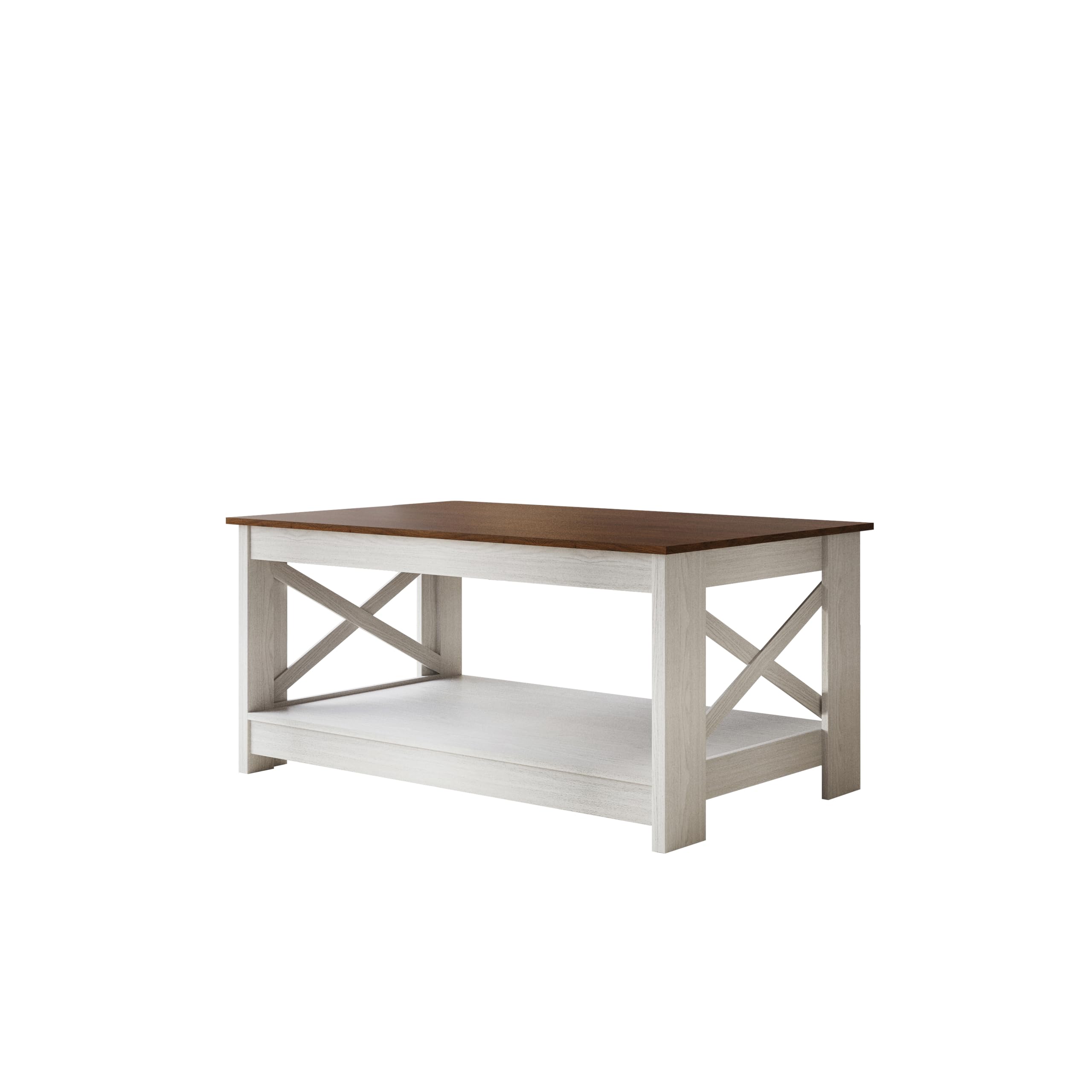 3-Piece Rustic Coffee Table Set with Storage