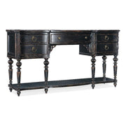 Five-Drawer Wood Server – Black Cherry