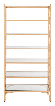 7-Tier Glass Bookshelf