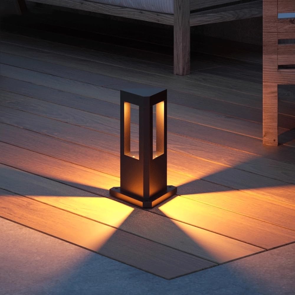 Landscape Pathway Lights Modern Black Path Light Cone LED Bollard Lighting Fixture Outdoor Sideway Lighting With Aluminum Housing Walkway Lamps Waterproof 3000k Lawn Light For Garden Yard House Park