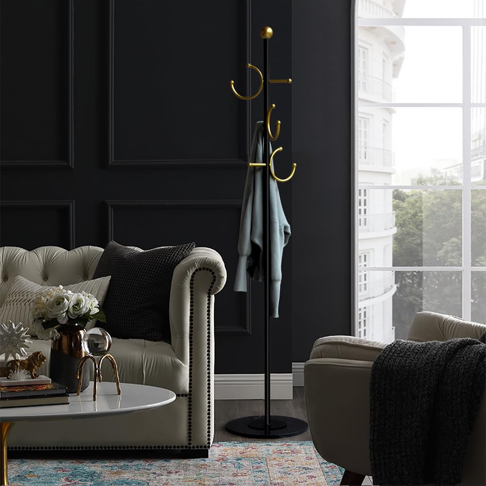 Modern Coat Rack with Marble Base