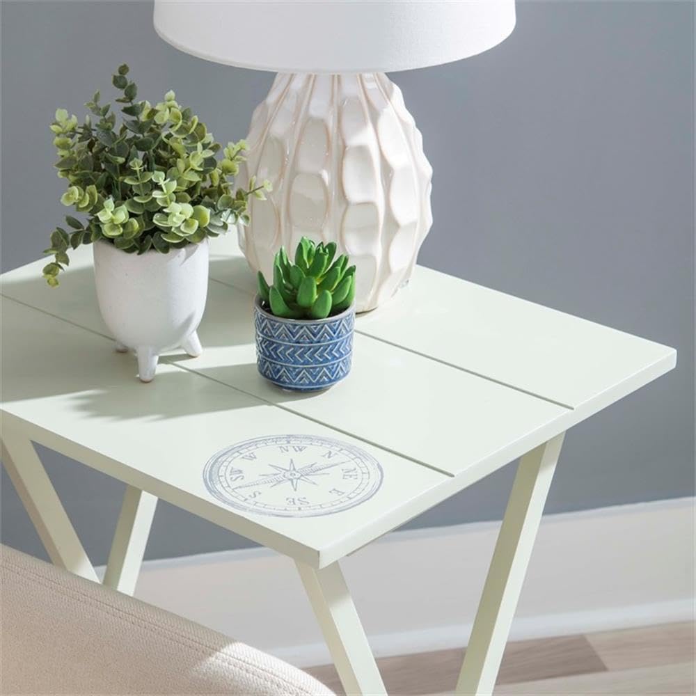5-Piece Folding TV Tray Table Set with Stand – Light Gray