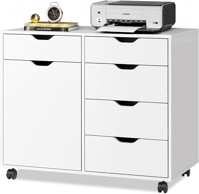 5-Drawer Rolling Storage Cabinet