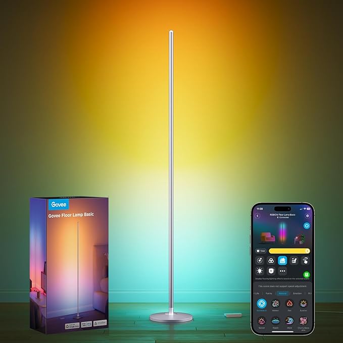 RGBIC LED Floor Lamp with Music Sync
