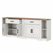 82.7" Farmhouse TV Stand & Entertainment Center