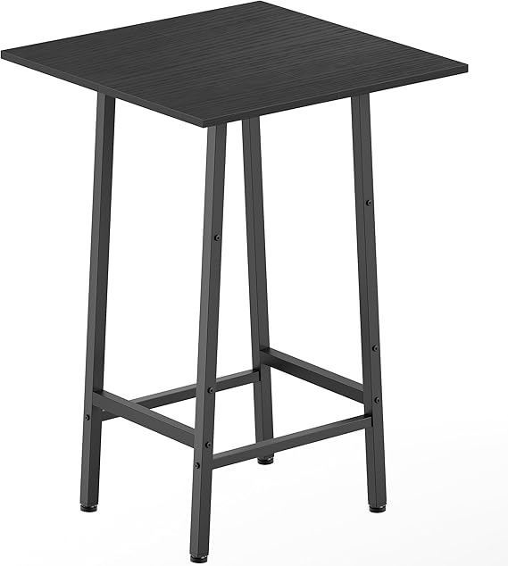Square Bar Table with Footrest