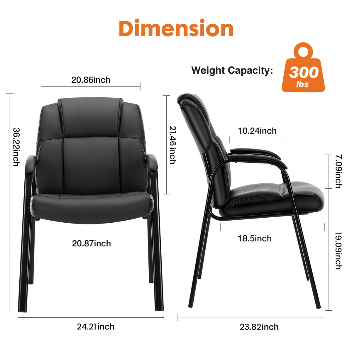 Waiting Room Chairs, Set of 2