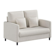 Loveseat Sofa with Pocket Spring Cushion & Wood Frame