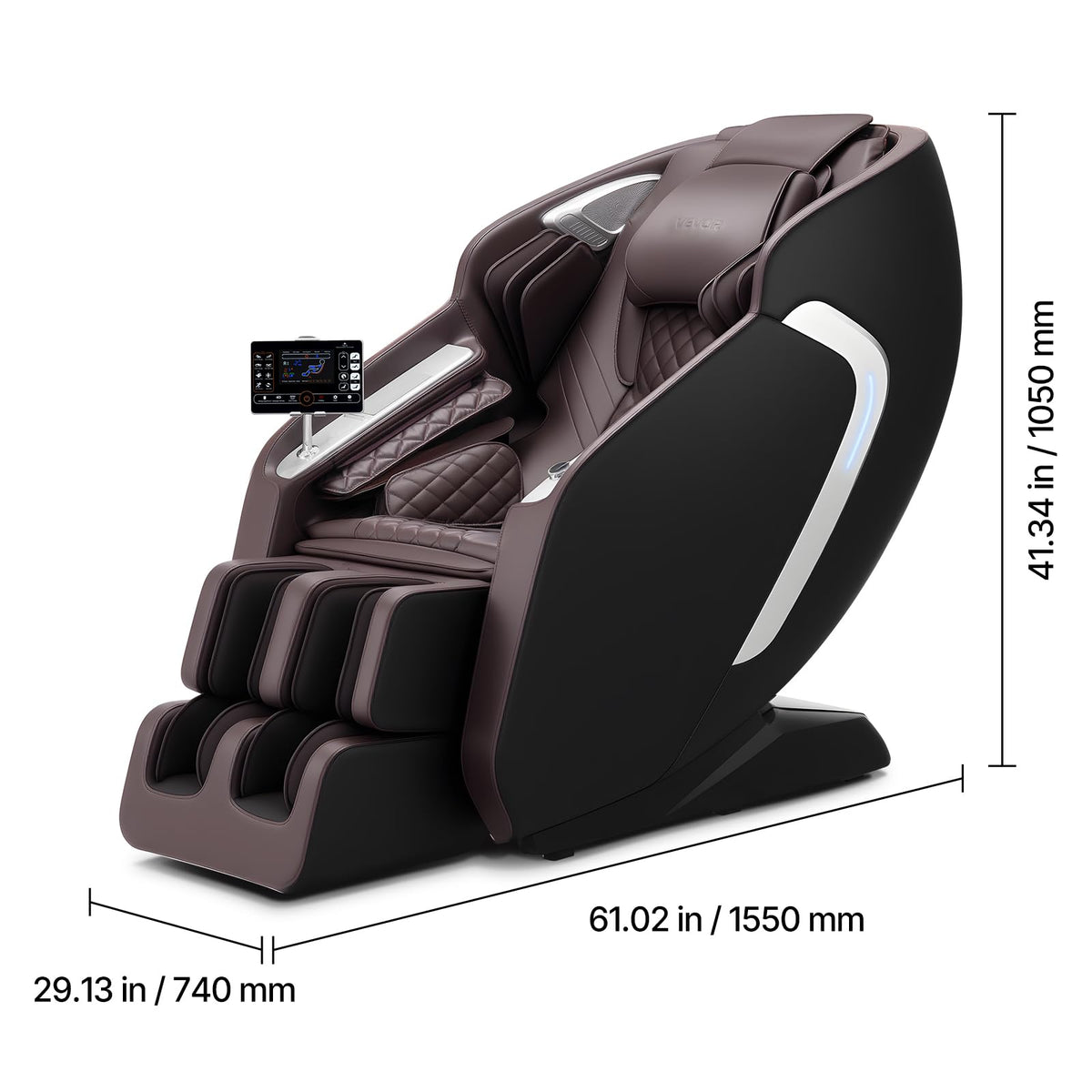 VEVOR Massage Chair, 4D Full Body Zero Gravity Recliner, with SL Track