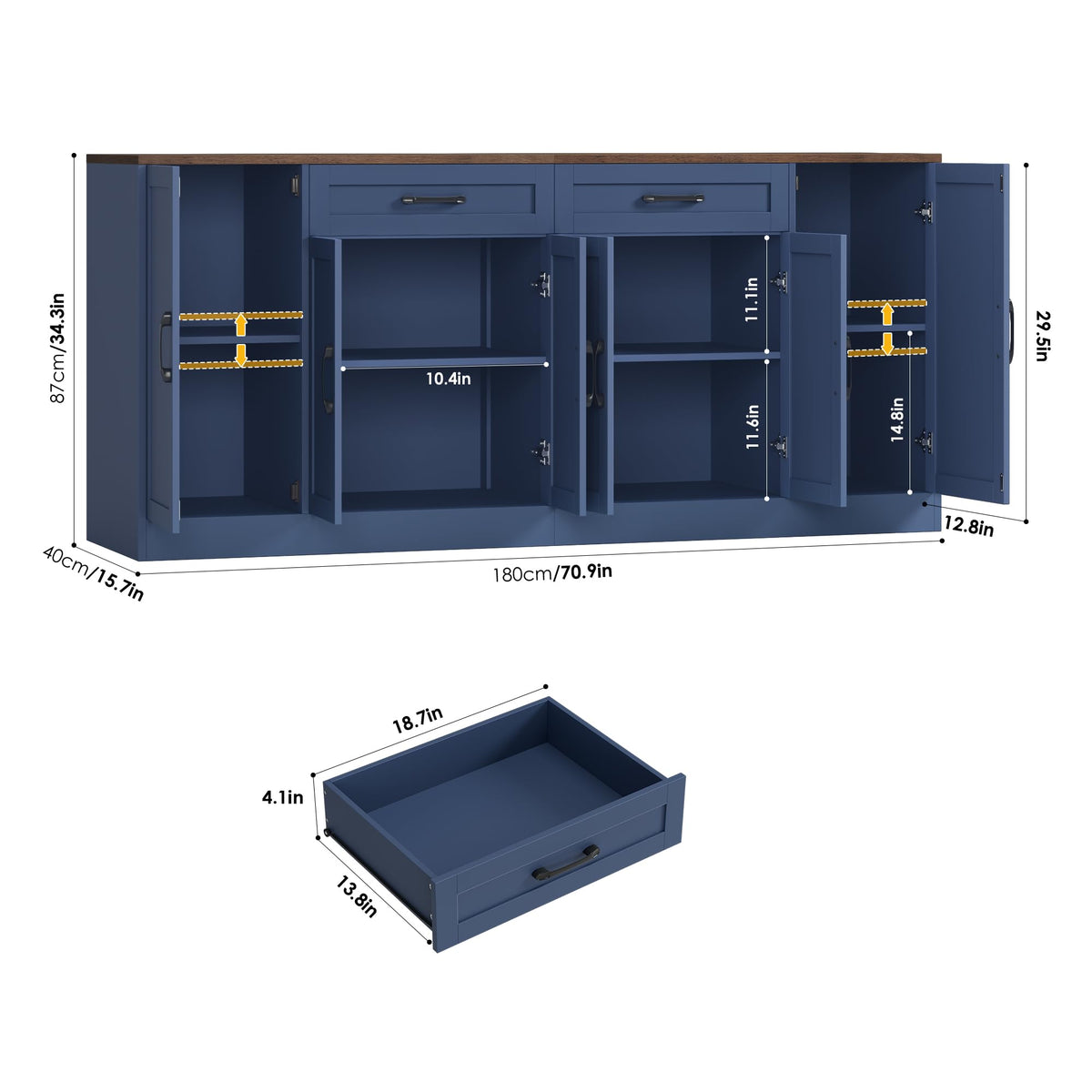 Buffet Sideboard with Drawers
