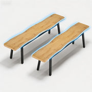 Farmhouse Dining Bench Set of 2 – 59" Long