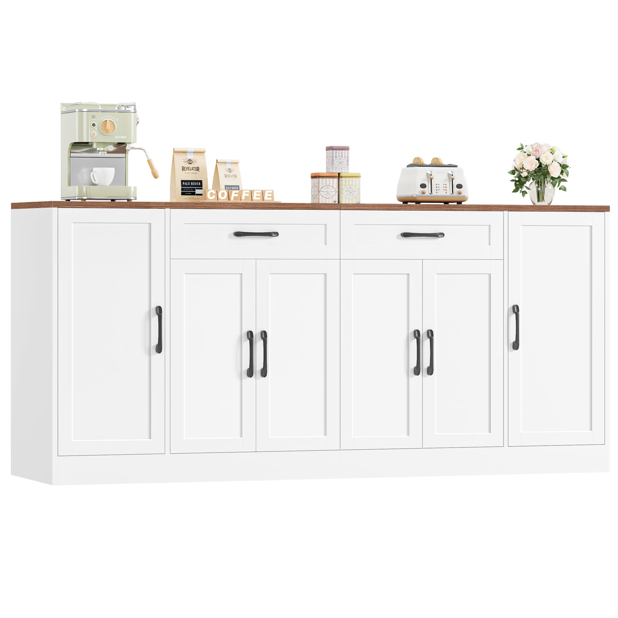 71-Inch Large Sideboard Buffet Cabinet with Storage