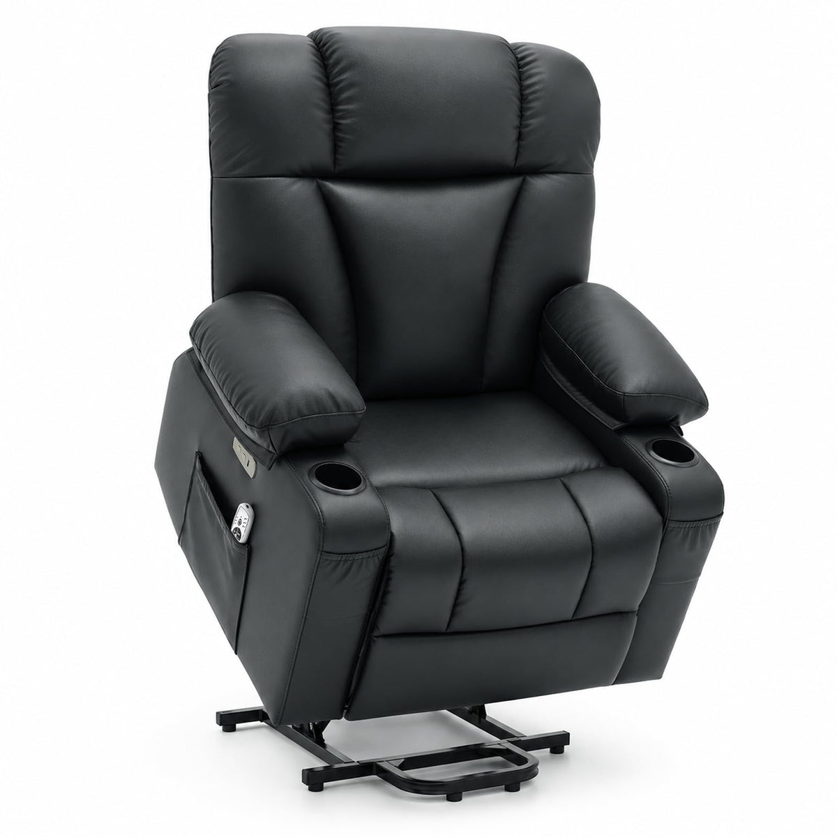 Leather Power Lift Massage Recliner